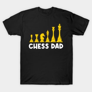 Cool Chess Art For Dad Father Chess Club Lovers Players Pawn T-Shirt